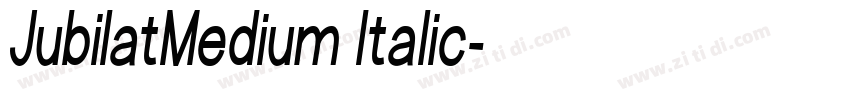 JubilatMedium Italic字体转换